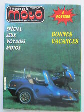 le MONDE de la MOTO N° 128/Honda VF 400/Morini Camel 501/Triumph T 140 + poster