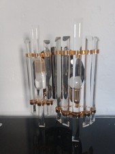 Applique Murale ou plafonnier deux lumières 2 en Verre Design Italie, 1970s