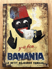 BANANIA ancienne plaque tôle