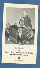 IMAGE PIEUSE RELIQUE CARDINAL ILDEFONSO SCHUSTER  ARCHEVEQUE DE MILAN PRIERE