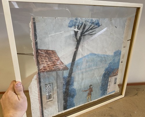 Peinture papier peint - papier, ancien