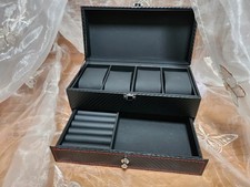 Boîte À Bijoux Et Montres Effet Carbone