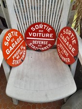 lot anciennes plaques émaillées garage panneau