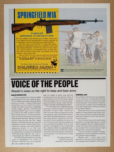 1991 springfield m1a rifle - 1991,