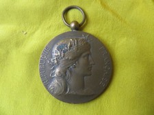 ancienne medaille en bronze daniel dupuis syndicat des pecheurs 4,5cm