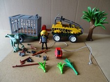 Playmobil véhicule amphibie, Saurus, dinosaure, n° 4175, incomplet voir détails
