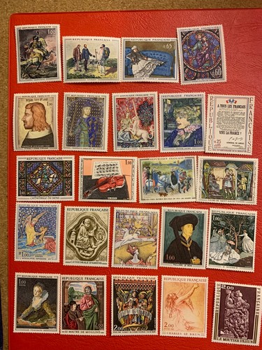 He04 100 timbres de france - 100,