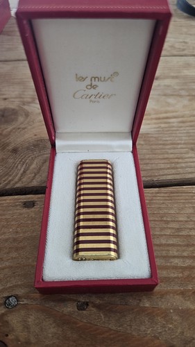 Briquet cartier plaque - briquet, or