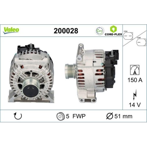 Alternateur valeo 200028 - valeo,