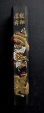 Pierre à encre dragon phoenix Old ink stone chinese phenix calligraphy mark
