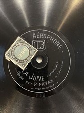 78 RPM P PAYAN - LA JUIVE - ROBERT LE DIABLE ETCHED AEROPHONE GRAVE 836/837