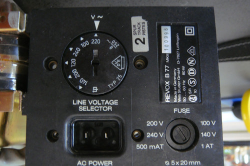 Revox b77 studer - , alim