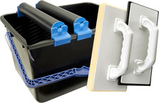 Set Lavage Carrelage 5 Pièces – Seau 12L, Taloche Éponge & Joints – Fabriqué DE