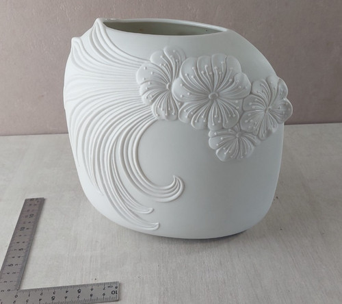 Beau vase biscuit décor - beau,
