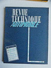 RTA Revue technique automobile RENAULT FLORIDE ET GORDINI 1960