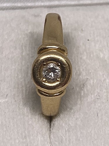 Bague diamant solitaire - , or
