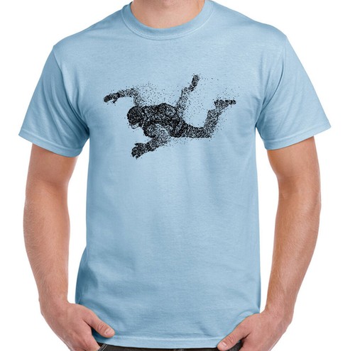 Shirt parachute abstrait - t-shirt,