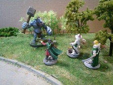 ORC, Figurine Donjons et Dragons D&D , diorama