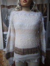 Superbe  pull  angora  Laine