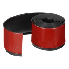 Moulure Murale, 5 Mètres x 10 Cm PVC Auto-Adhésif Montage Moulure, Noir