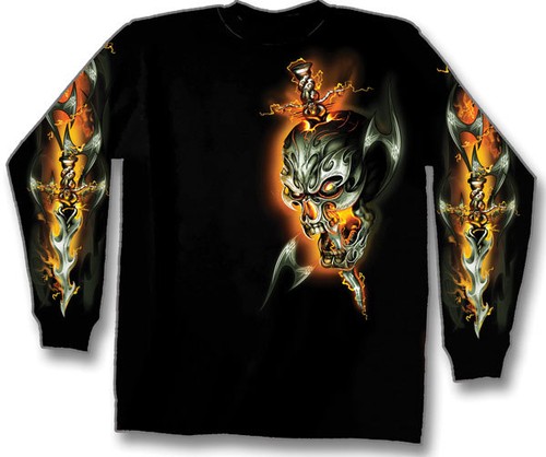 Shirt skull dagger pour - dagger,