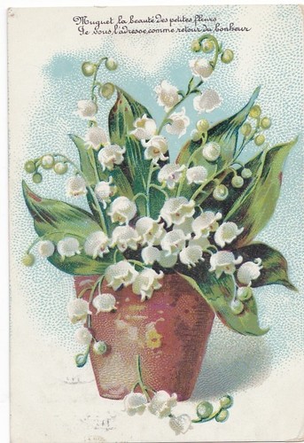 Cpa fantaisie bouquet - fantaisie, de