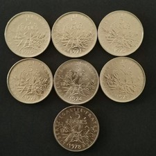 LOT 7 * 5 FRANCS SEMEUSES