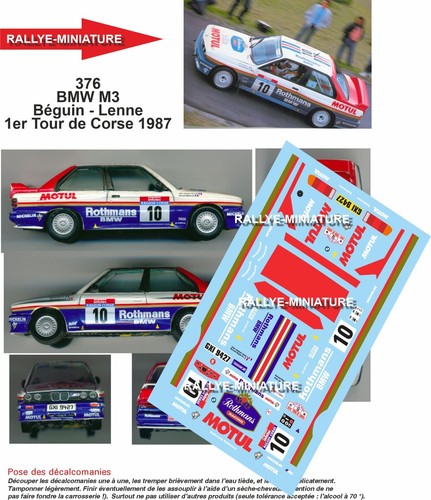 Decals ref 0376 bmw - ref, m3