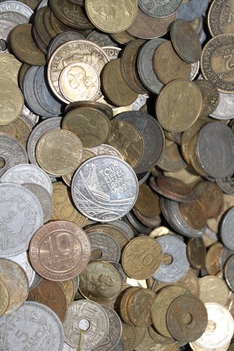 Lot 5kg monnaies françaises - lot, 1.5kg