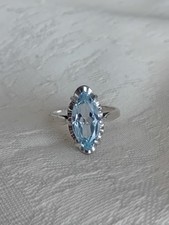 Bague En Argent Et Pierre Précieuse Type Topaze Vintage