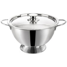 Marmite à soupe inox 4,5L bol de service cuisine professionnelle durable