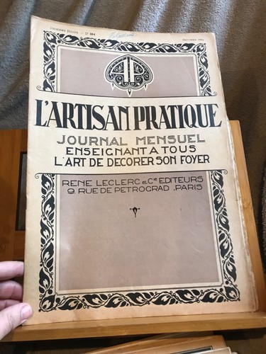 Artisan pratique l - /, l'art
