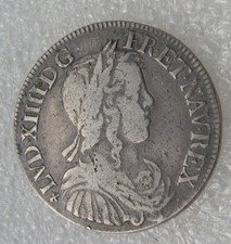 LOUIS XIV 1650 F  1/2 ECU A LA