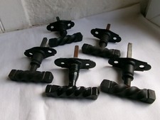 French vintage  5 iron door / window pull / handles solid classic style 