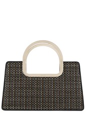 Black Multicolour Woven Metal