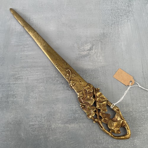 Coupe papier bronze signé - coupe,