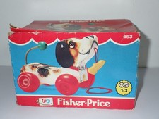 Jouet tirer vintage chien - à,