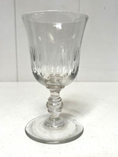 VERRE TULIPE ANCIEN EN CRISTAL SOUFFLÉ TAILLÉ XIXème