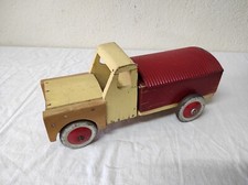 Ancien Jouet en bois Véhicule, Camion benne Vintage 1950/60  29cm de long