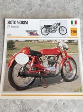 Moto Morini 175 Stetbello 1960 Carte moto Collection Atlas Italie