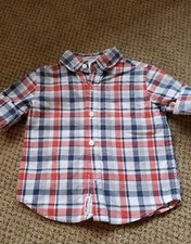 Janie and Jack Plaid LS Button