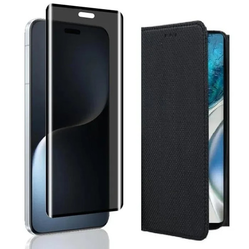 Coque portefeuille verre - +,