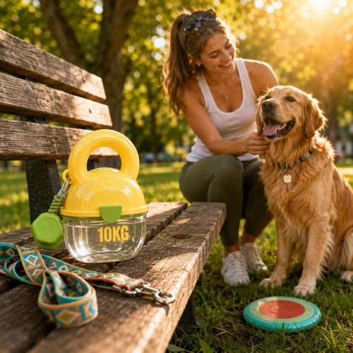Gourde chien portable - chien,
