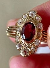 Bague marquise ancienne en or