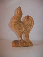 Sculpture coq Russe en bois -