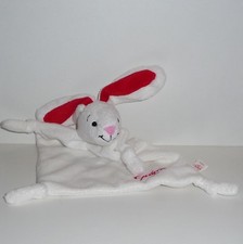 Doudou Lapin Guigoz 2 - Blanc Rouge