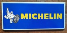 Ancienne Plaque tole MICHELIN BIBENDUM pneu garage automobile voiture 35x15cm
