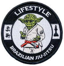 Sac kimono brésilien Jiu Jitsu Lifestyle Patch Master Yoda Iron-on Badge BJJ Gi