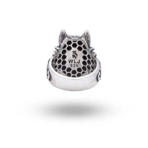 Gris loup tête jungle motard - gris,