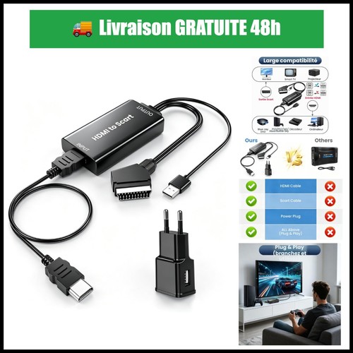 Adaptateur hdmi vers péritel - adaptateur,
